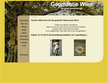 Tablet Screenshot of geomantie-wien.at